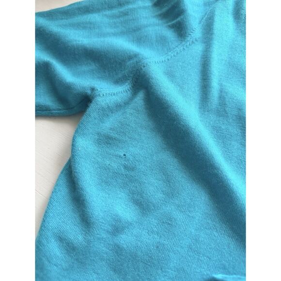 Escada Sport 100% Cashmere Sz. XL Ombré Aqua Cardigan Set- MSRP $650, NWT - Picture 14 of 16